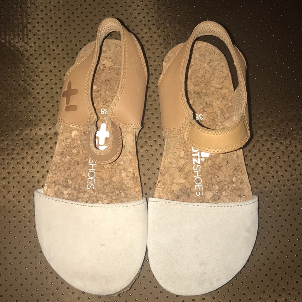 OTZ tan and cram sandal